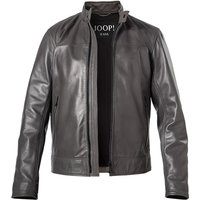 JOOP! Herren Lederjacke Grau Lammnappa unifarben von Joop!