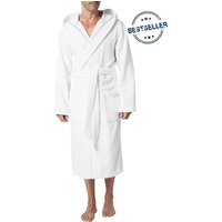 JOOP! Herren Kapuzenbademantel Weiß Frottee unifarben von Joop!