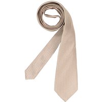 JOOP! Herren Krawatte beige Seide gemustert von Joop!