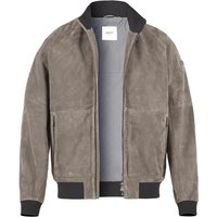 JOOP! Herren Lederblouson grau Ziegenvelours unifarben von Joop!