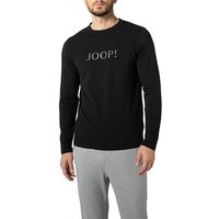 JOOP! Herren Longsleeve schwarz Jersey-Baumwolle unifarben von Joop!