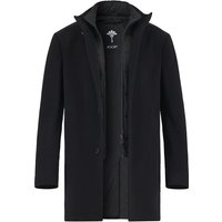 JOOP! Herren Mantel schwarz Wolle unifarben von Joop!