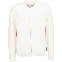 JOOP! Herren Cardigan weiß Baumwolle unifarben von Joop!