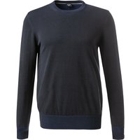 JOOP! Herren Pullover blau Baumwolle unifarben von Joop!