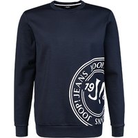 JOOP! Herren Pullover blau Mikrofaser Logo und Motiv von Joop!