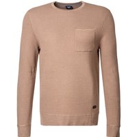 JOOP! Herren Pullover braun Baumwolle unifarben von Joop!