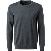 JOOP! Herren Pullover Grau Merinowolle unifarben von Joop!