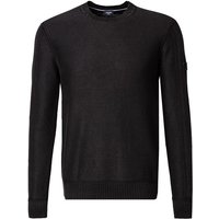 JOOP! Herren Pullover schwarz Baumwolle unifarben von Joop!