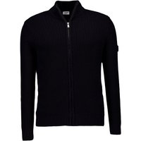 JOOP! Herren Cardigan schwarz Baumwolle unifarben von Joop!