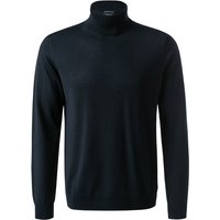 JOOP! Herren Rollkragenpullover blau Merinowolle unifarben von Joop!