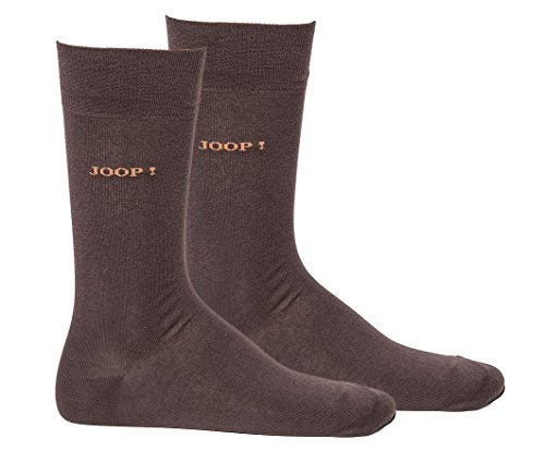 Joop! Herren Socken 2 Paar, Basic Soft Cotton Sock 2-Pack, Einfarbig - Farbwahl: Farbe: Mocca | Größe: 43-46 (9-11 UK) von Joop!