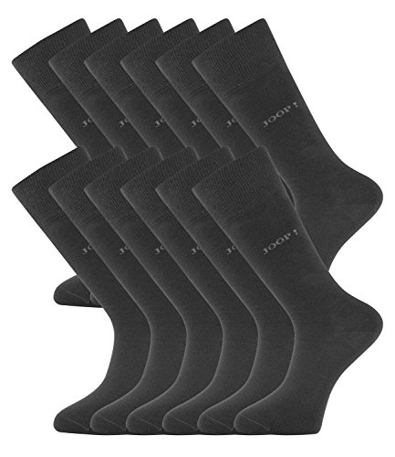 Joop! Herren Socken Strümpfe Business Allround 900000 12 Paar, Farbe:Grau;Sockengröße:39-42;Artikel:-2100 anthra mel. von Joop!
