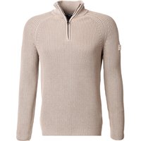 JOOP! Herren Troyer beige Baumwolle unifarben von Joop!