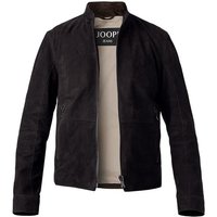 JOOP! Herren Lederjacke blau Ziegenvelours unifarben von Joop!