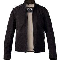 JOOP! Herren Lederjacke blau Ziegenvelours unifarben von Joop!