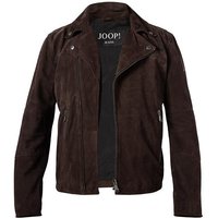 JOOP! Herren Lederjacke braun Ziegenvelours unifarben von Joop!