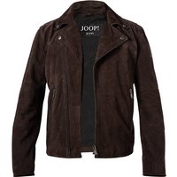 JOOP! Herren Lederjacke braun Ziegenvelours unifarben von Joop!