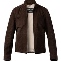 JOOP! Herren Lederjacke braun Ziegenvelours unifarben von Joop!