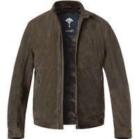 JOOP! Herren Lederjacke grau Ziegenvelours unifarben von Joop!