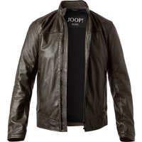 JOOP! Herren Lederjacke grün Lammnappa unifarben von Joop!