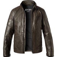 JOOP! Herren Lederjacke grün Lammnappa unifarben von Joop!