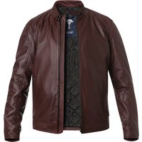 JOOP! Herren Lederjacke rot Lammnappa unifarben von Joop!