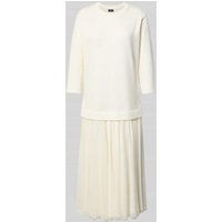 JOOP! Midikleid im 2-in-1-Look in Offwhite, Größe 42 von Joop!