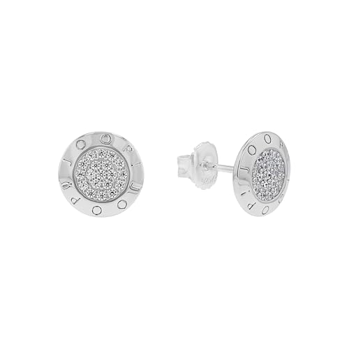 JOOP! Ohrstecker 925 Sterling Silber Damen Ohrschmuck, 1 cm, Silber, Kommt in Schmuck Geschenk Box, 2039695 von Joop!