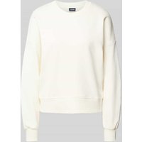 JOOP! Oversized Fit Sweatshirt mit Rundhalsausschnitt in Offwhite, Größe 38 von Joop!
