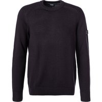 JOOP! Herren Pullover blau Wolle unifarben von Joop!