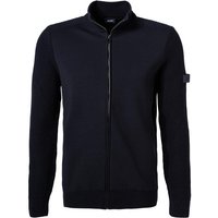 JOOP! Herren Cardigan blau Baumwolle unifarben von Joop!