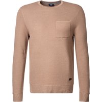 JOOP! Herren Pullover braun Baumwolle unifarben von Joop!