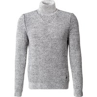 JOOP! Herren Rollkragenpullover grau Wolle unifarben von Joop!