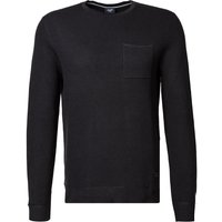 JOOP! Herren Pullover schwarz Baumwolle unifarben von Joop!