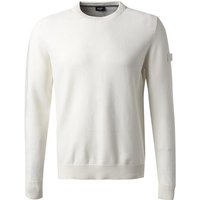 JOOP! Herren Pullover weiß Baumwolle unifarben von Joop!