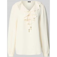 JOOP! Regular Fit Bluse mit Volants Modell 'BASTIENNE' in Offwhite, Größe 36 von Joop!