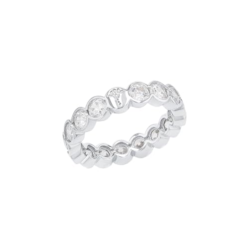 JOOP! Ring 925 Sterling Silber Damen Ringe, mit Zirkonia synth., Weiß, Kommt in Schmuck Geschenk Box, 2038919 von JOOP!