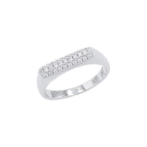 JOOP! Ring 925 Sterling Silber Damen Ringe, mit Zirkonia synth., Weiß, Kommt in Schmuck Geschenk Box, 2038939 von JOOP!