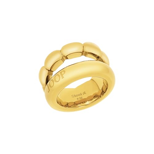 JOOP! Ring Edelstahl Damen Ringe, Gold, Kommt in Schmuck Geschenk Box von Joop!