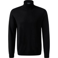 JOOP! Herren Rollkragenpullover schwarz Merinowolle unifarben von Joop!