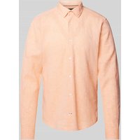 JOOP! Slim Fit Businesshemd aus Leinen-Baumwoll-Mix in Apricot, Größe 44 JOOP! Slim Fit Businesshemd aus Leinen-Baumwoll-Mix in Apricot, Größe 44 von Joop!