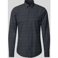 JOOP! Slim Fit Business-Hemd mit Haifischkragen Modell 'Pit' in Marine, Größe 39 von Joop!