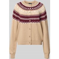 JOOP! Strickcardigan mit Kaschmir-Anteil Modell 'KLODA' in Camel, Größe 36 von Joop!
