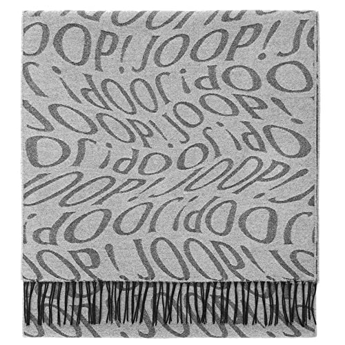 Joop! 17 J224SC006 10014461 - ONE - Herren - Unisex - Silver 041 - Buchstabenmuster - Schal - Baumwollmischung von Joop!