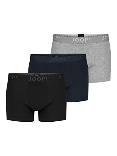 Joop! 17 JB-3-Pack-Boxer Co/EL 960 Grau Blau Schwarz M von Joop!