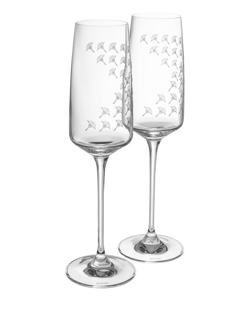 Joop! 2er-Set Champagnergläser Faded Cornflower transparent Joop! 2er-Set Champagnergläser Faded Cornflower transparent von Joop!