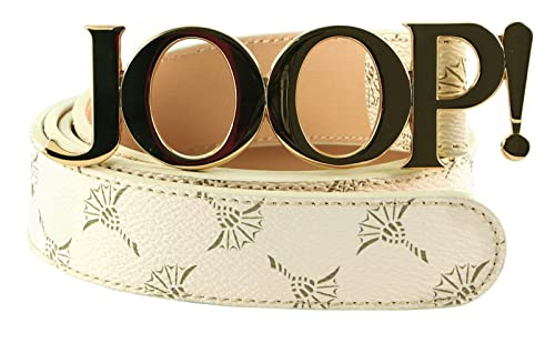 Joop! 3,0 CM Women's Logo Belt W105 Cream White von Joop!