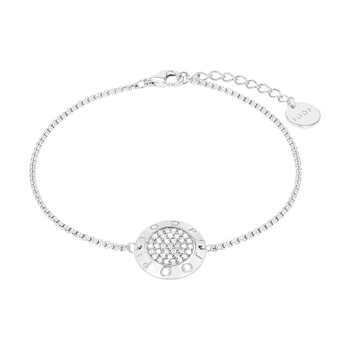 JOOP! Armband 925 Sterling Silber Damen Armschmuck, mit Zirkonia synth., 17+3 cm, Weiß, Kommt in Schmuck Geschenk Box, 2039693 von JOOP!