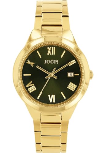 Joop! Damen-Uhren Analog Quarz One Size Gold, Grün 32027401 von Joop!