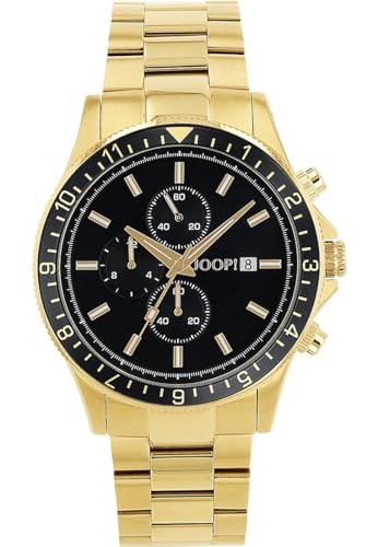 Joop! Herren-Uhren Analog Quarz One Size Gold, Schwarz 32027400 von Joop!